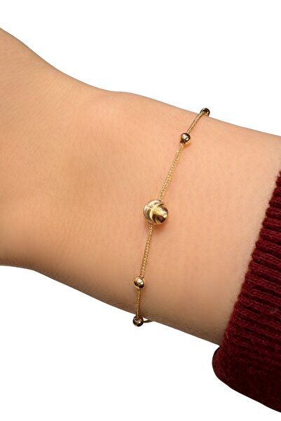 Altınaşkı İtalyan Parlak Toplu Altın Bileklik