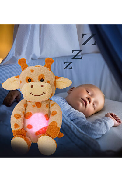 Pababo Ağlama Sensörlü Uyku Arkadaşı Poli – Işıklı ve Sesli Peluş Oyuncak