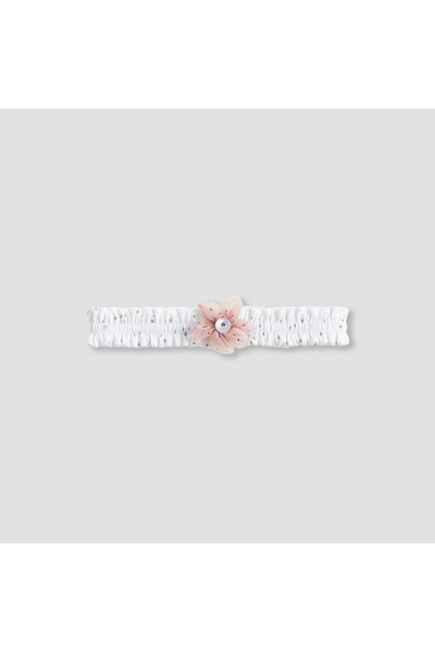 giggles طوق رأس مرصع بالترتر مع لمسة زهرية