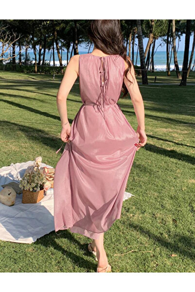 Sheya Shein maxi dress, pink