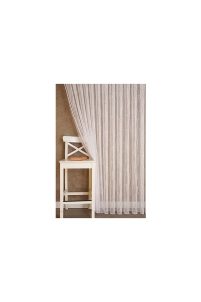 Vivense MASSARELLİ KETEN TÜL SİMLİ EKRU 1-2 SEYREK PİLE 150X260