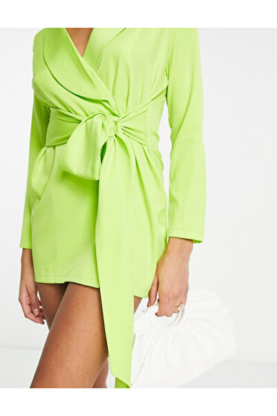 IN THE STYLE Rochie jachetă, verde neon