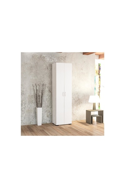 Vivense ÇOK AMAÇLI DOLAP 8 RAFLI İKİ KAPILI