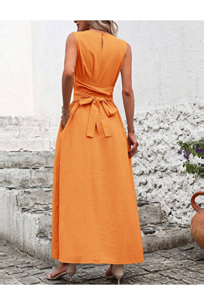 Sheya Shein midi dress, orange