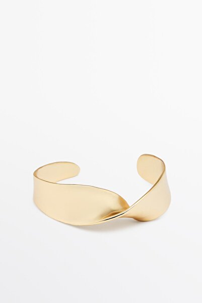 Massimo Dutti Geniş dokulu bilezik