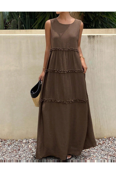 Sheya Shein DAZY maxi dress, brown