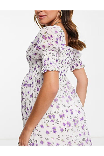 Violet Romance midi dress, white