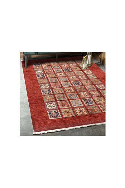 Vivense Markaev Kırmızı Desenli Klasik Kilim 028 80X300