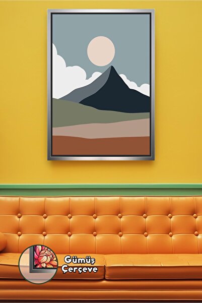 KOSS Dijital Planinska pejzažna zidna slika Jednostavna slika na platnu sa te...