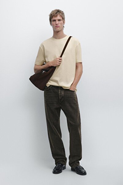 Massimo Dutti Pamuklu kısa kollu t-shirt