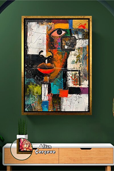 KOSS Dijital Африканська жіноча портретна картина в яскравих кольорах у стилі...