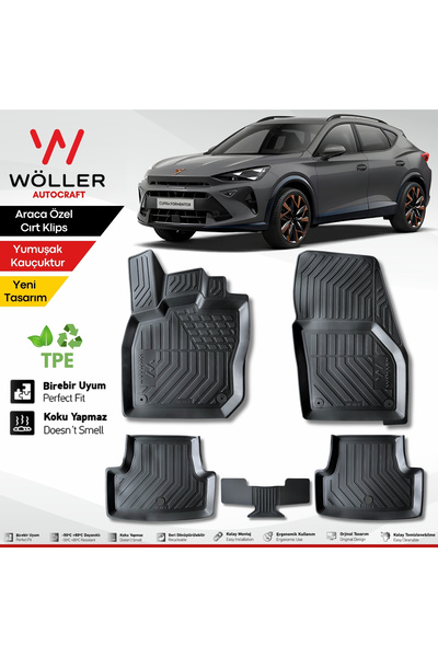 wöller Cupra Formentor Paspas Makyajlı 2024 2026 Arası Uyumlu 3d Havuzlu Paspas