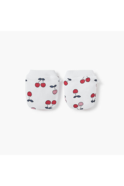 Juniors Cherry Print Mittens