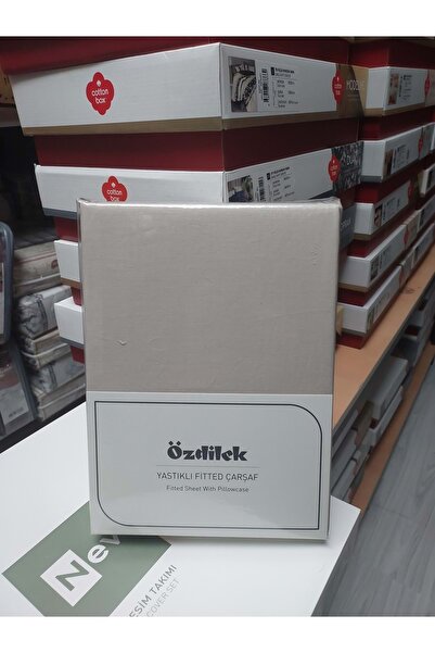 Özdilek Colourist Fitted Lastikli Tek Kişilik Çarşaf Seti (100x200)-Kum Beji