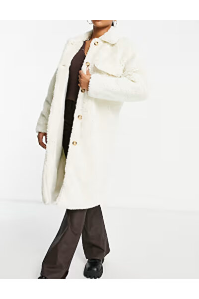 Threadbare Threadbare coat, white