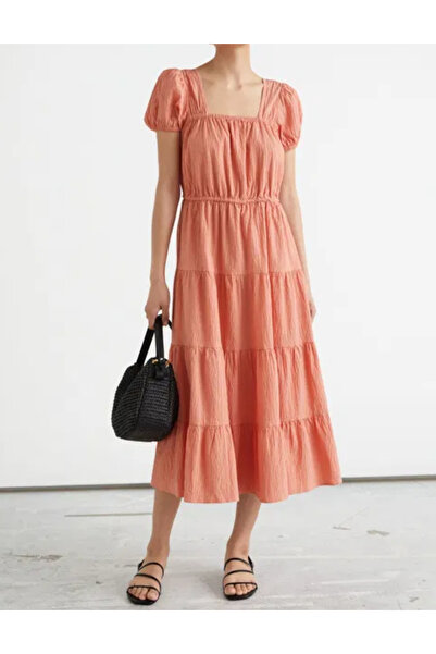 Los Angeles Atelier by & Other Stories & Other Stories midi dress, peach