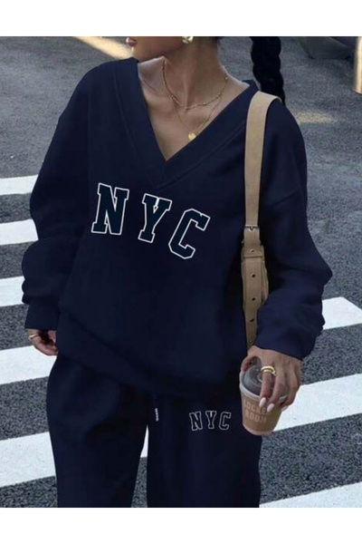 Sheya Shein blouse, navy blue