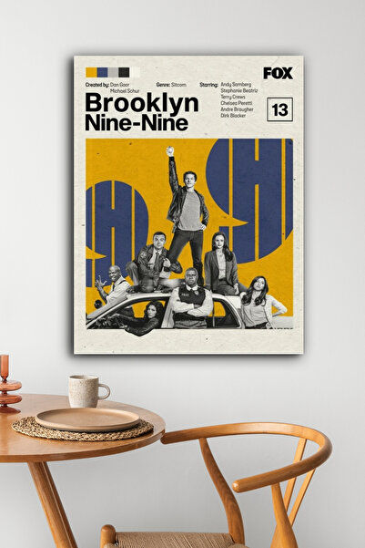 postercraft Poster din lemn Brooklyn Nine-Nine Fox (fără ramă)