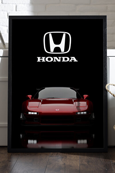 Duvarda Αφίσα Honda NSX με μαύρο ξύλινο πλαίσιο, διακοσμητική ζωγραφική τοίχο...