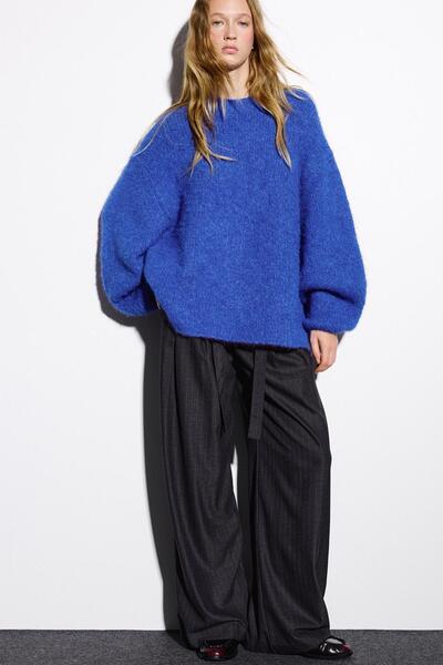 Pull & Bear İnce çizgili, klasik kesim pantolon