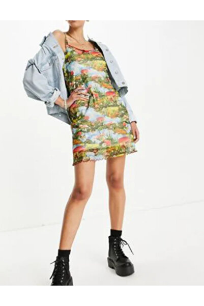 Vintage Supply rochie mini, culori mixte