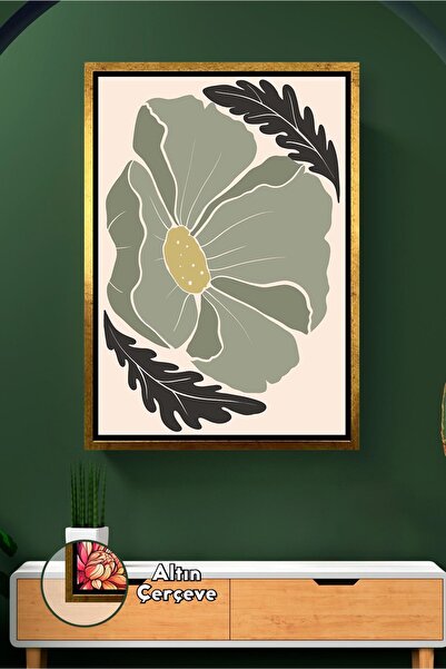 KOSS Dijital Boemski stil, prirodna botanička ilustracija cveća, organska min...