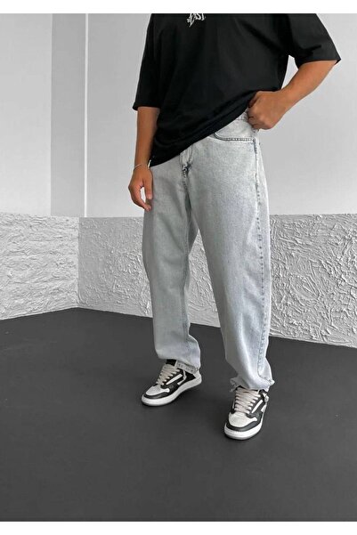 DIRECTIVE JEANS Men's Regular Fit Baggy Jeans, Wide Leg, Black