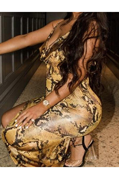 Missguided midi dress, mixed colors