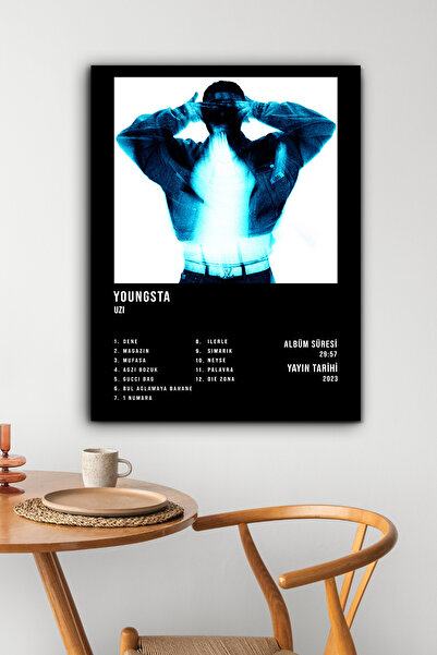postercraft UZI Youngsta Album Tasarım Modern Panel Tablo Poster