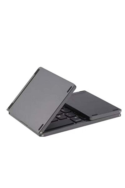 Generic Wireless Foldable Keyboard With Touchpad Dark Grey