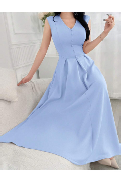 Sheya Shein midi dress, blue