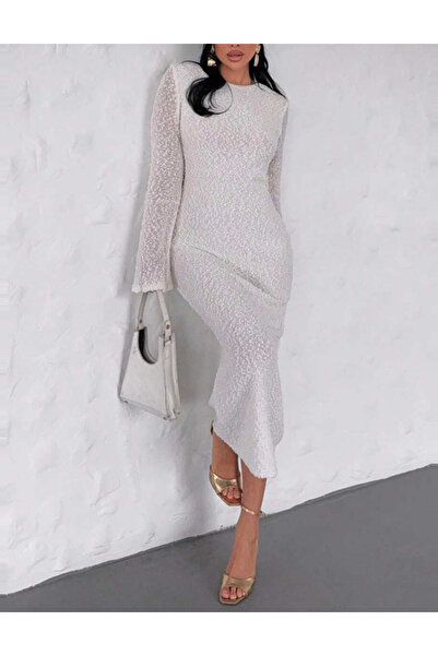 Sheya Shein midi dress, cream