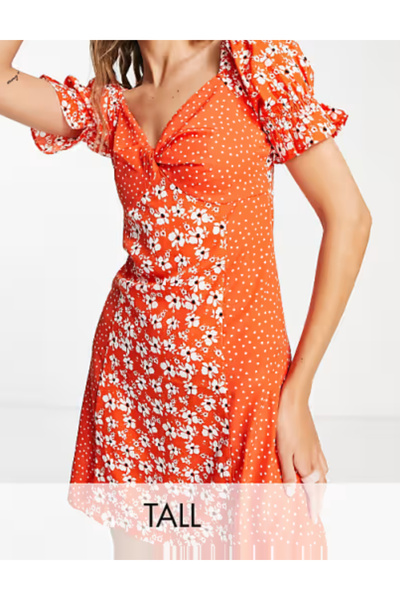 INFLUENCE rochie mini, portocalie