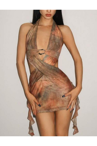 Sheya Shein mini dress, mix colors