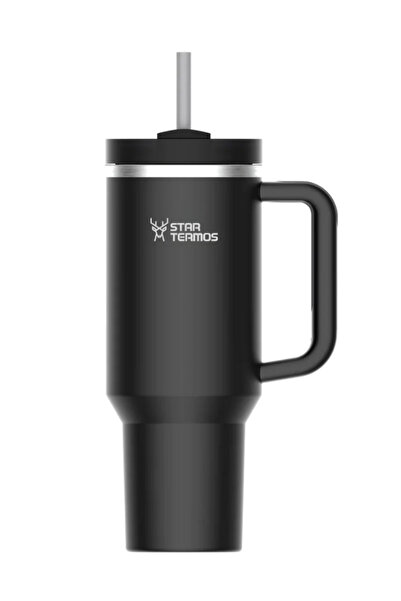 ATA HOME Aqua 900 ml Steel Thermos with Straw - |   8 Hours Warm, 12 Hours Cold, 24 Hours Ice