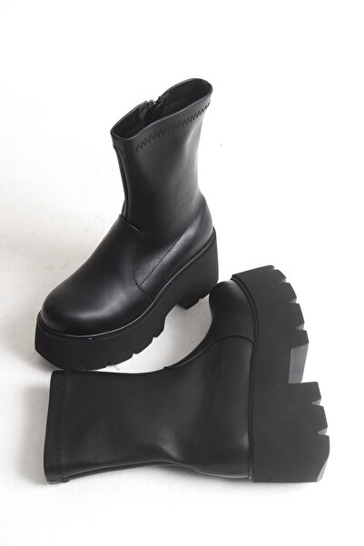 DELSOLERA Women's Thick Sole Daily Flat Comfortable Elastic New Season Stylish Boots