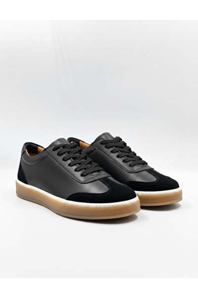 BESS SHOES Black 100% Genuine Leather Ultra Comfortable Men's Casual Shoes