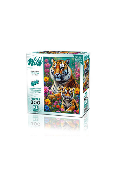 NO BRAND Tigers Family Puzzle 300 Parça