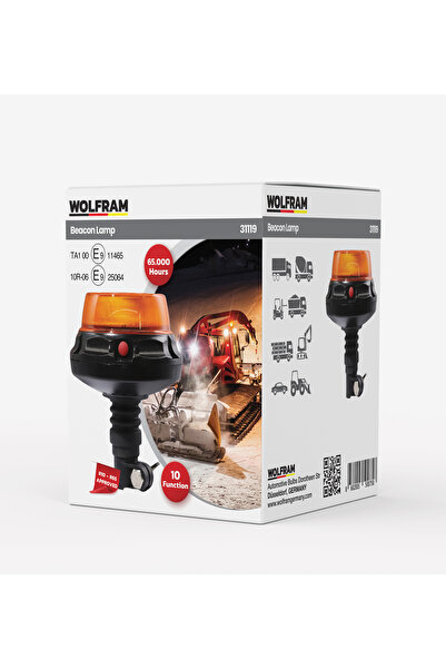 WOLFRAM Led Tepe Döner İkaz Lambası - 31119