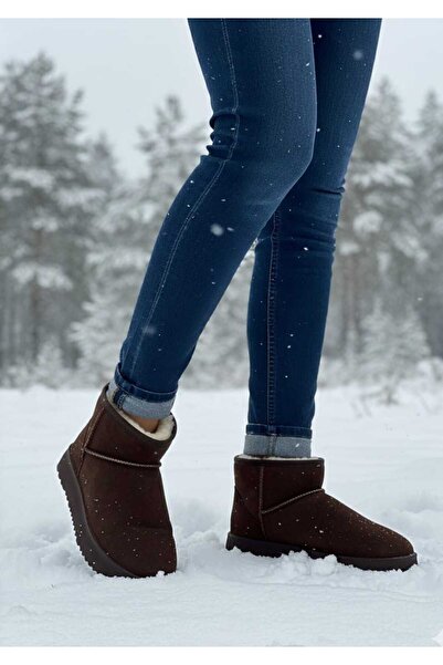 VARLIK AYAKKABI New Season Wool Boots Bitter Brown Fashion Color