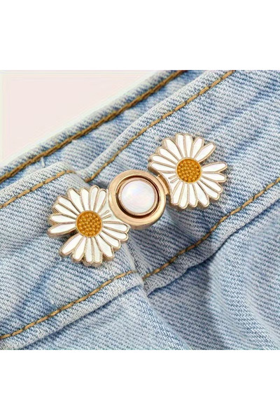 GUCSO Aparat de ajustare a taliei pantalonilor model Papatya, curea, broșă, s...