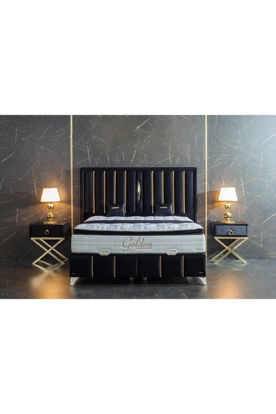 Vivense GOLDEN BAZA BAŞLIK VE YATAK SETİ, 140X200