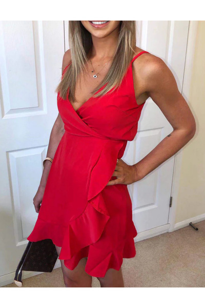 AX Paris mini dress, red