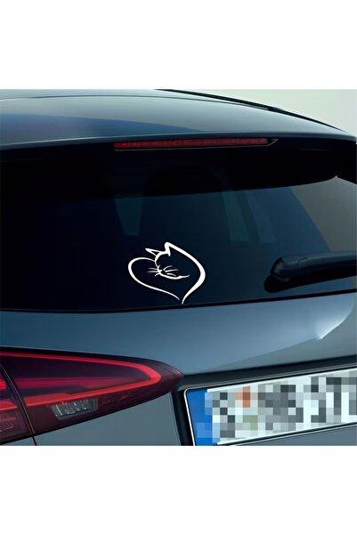 ÖZGÜL REKLAM Tatlı kedi sticker Araba sticker / Motor Sticker / Laptop Sticker