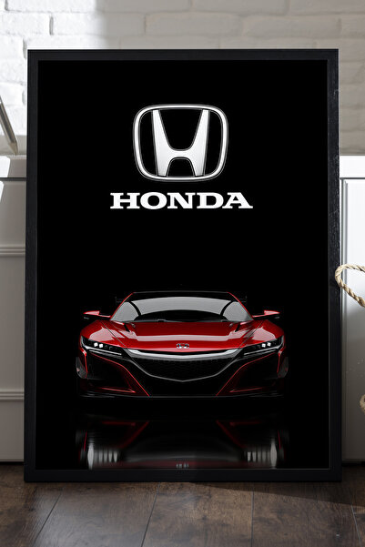 Duvarda Αφίσα Honda NSX με μαύρο ξύλινο πλαίσιο, διακοσμητική ζωγραφική τοίχο...