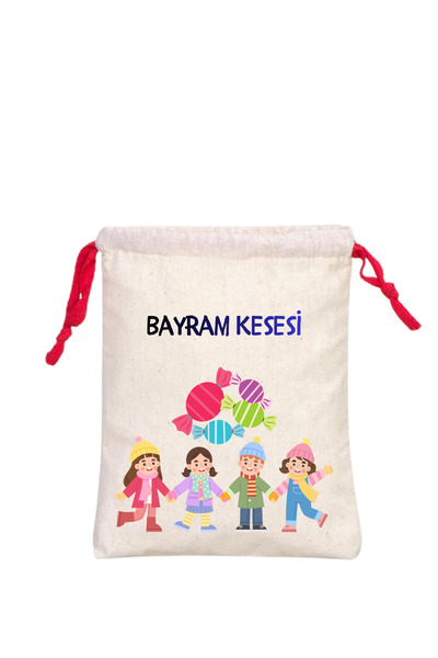 Caldium Store مطبوع حقيبة عيد من القماش قطعتين