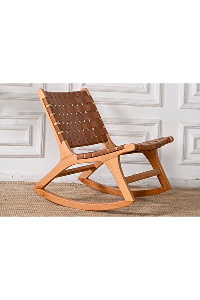 Vivense NAPOLYON SALLANIR BERJER, GERÇEK DERİ, KAHVE