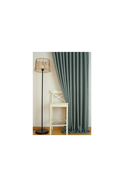 Vivense MASSARELLİ FON PERDE KETEN MİNT RENGİ 1-2 SEYREK PİLE 60X260