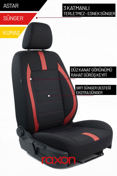 Raxon غطاء مقعد سيارة BMW X6 من سلسلة Neptune متوافق مع الطراز التايلاندي - ت...