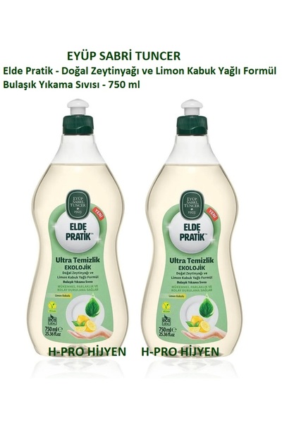 Eyüp Sabri Tuncer Elde Pratik - Doğal Zeytinyağı ve Limon Kabuk Yağlı Bulaşık...